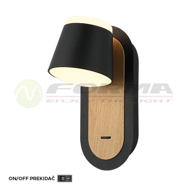 LED zidna lampa F2077-8Z BK+WD