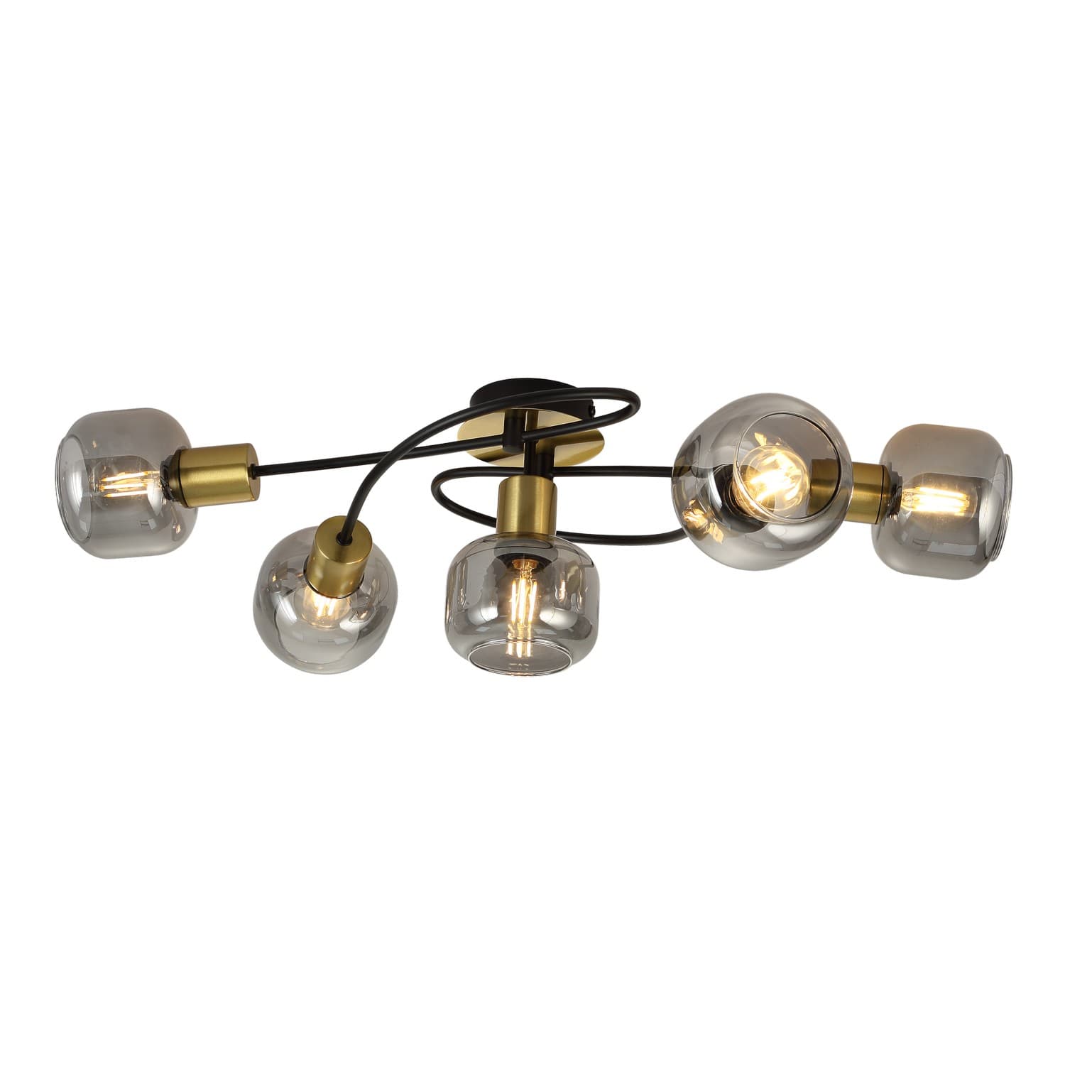 Plafonska lampa FE408-5 BK+SG