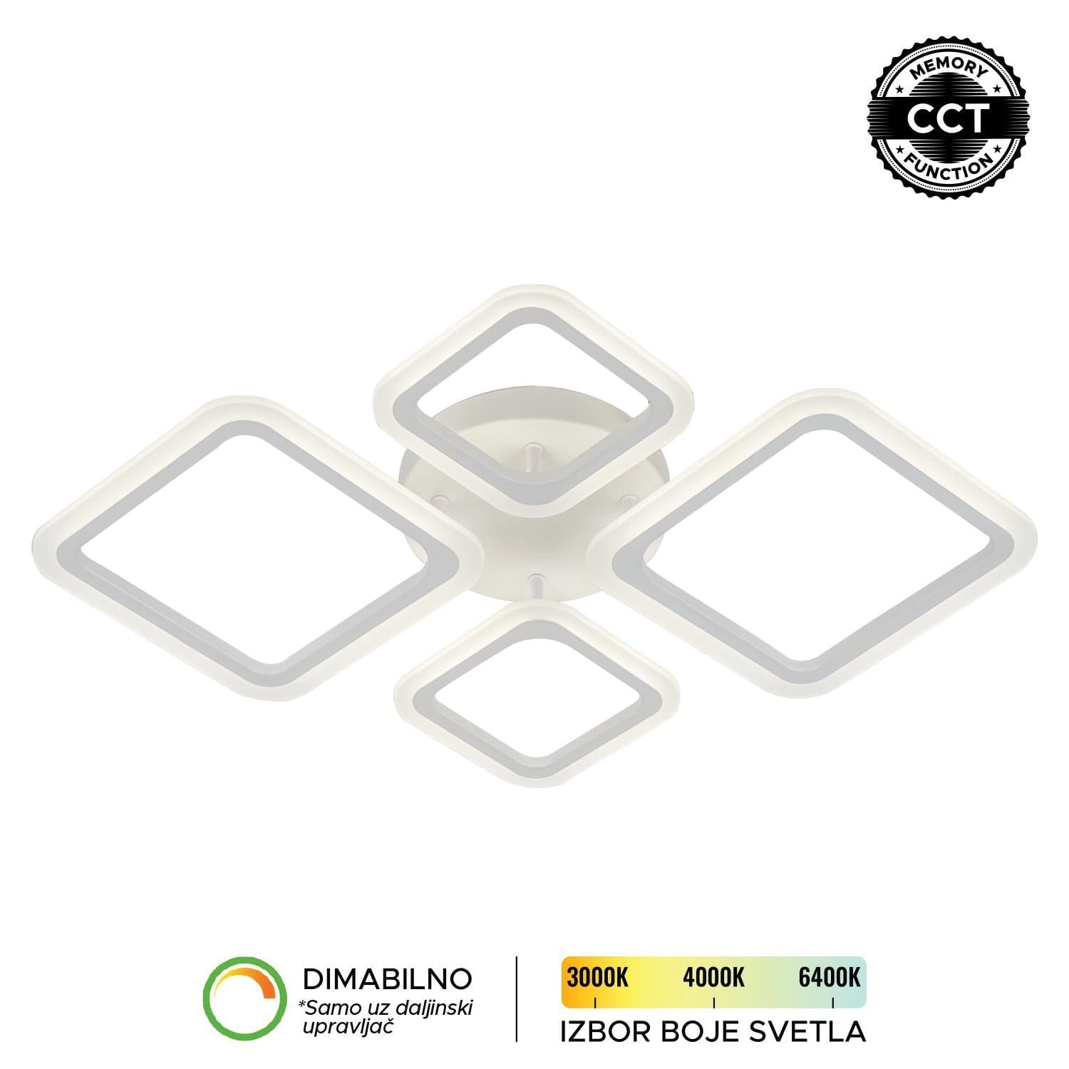 LED plafonjera F2082-55P WH