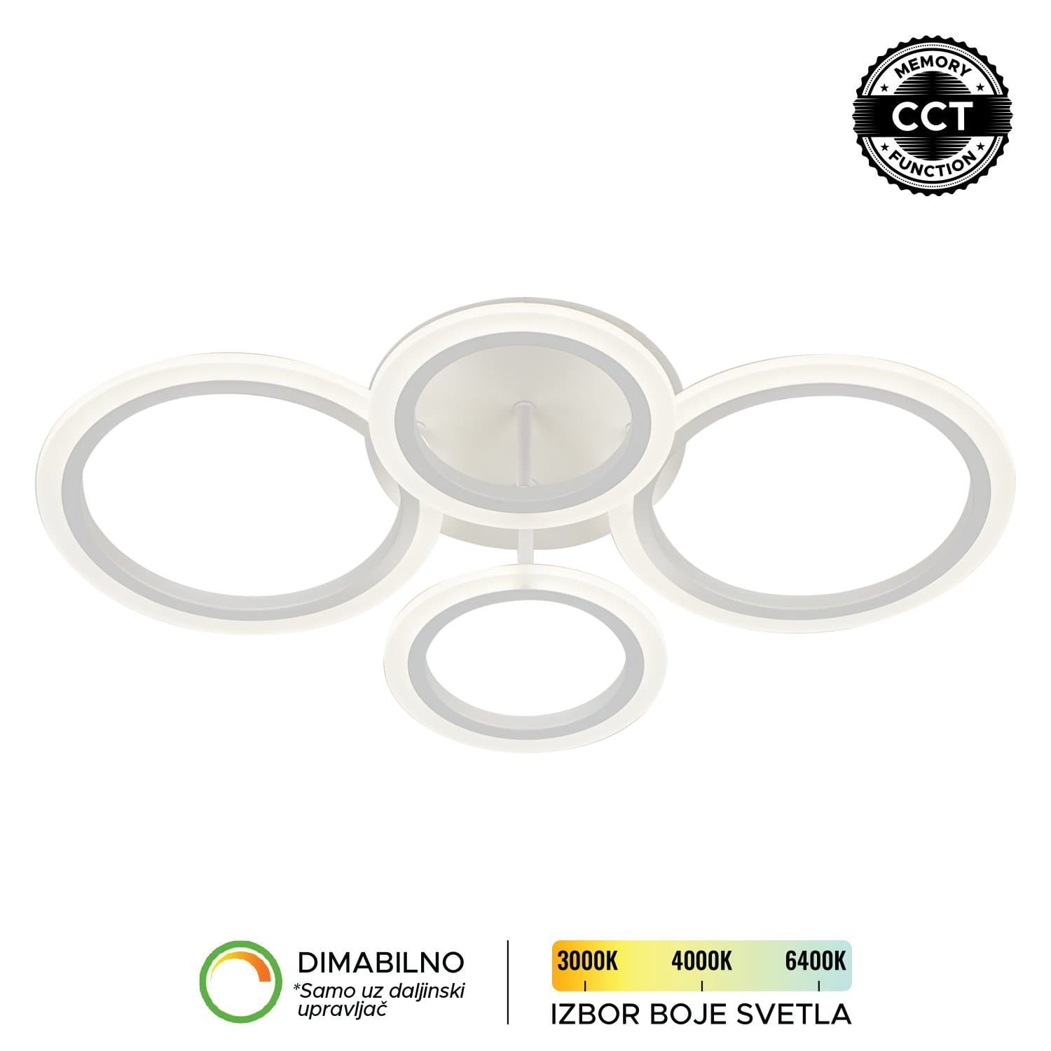 LED plafonjera F2083-50P WH