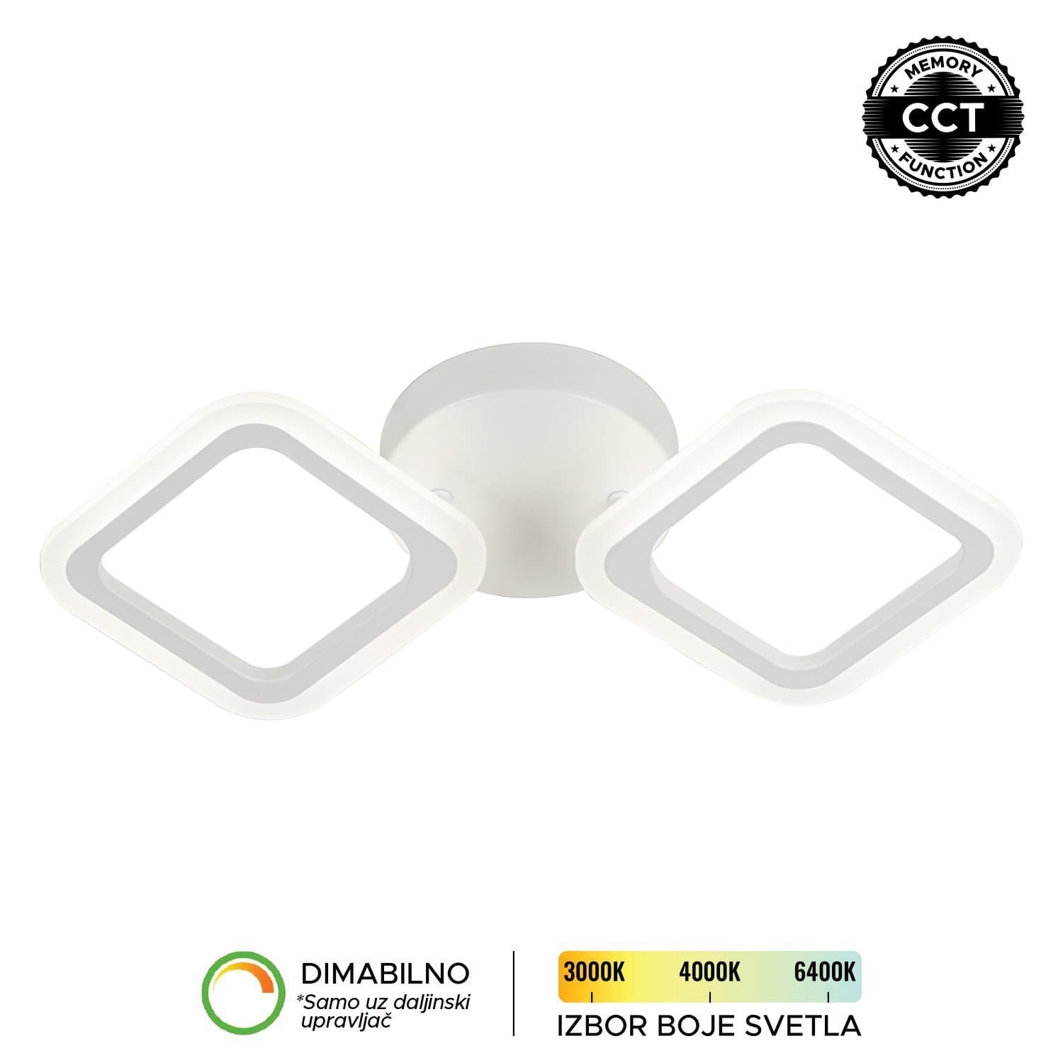 LED plafonska lampa F2082-20C WH