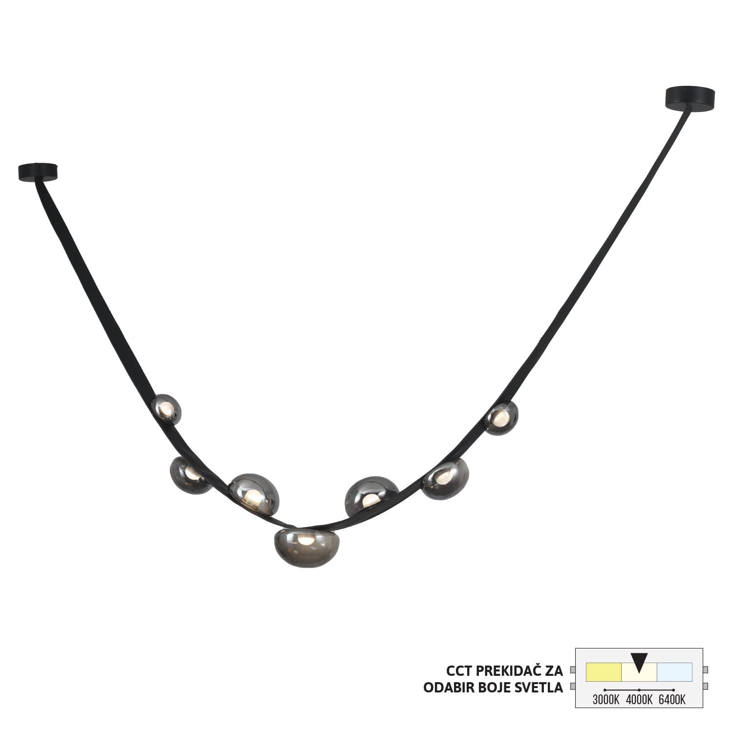LED viseća lampa FK2015-17V BK