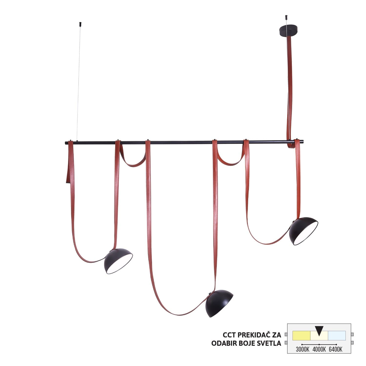 LED viseća lampa FK2100-30V BK/BR