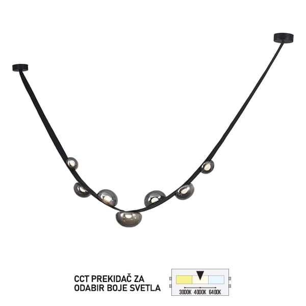 LED viseća lampa FK2015-17V BK
