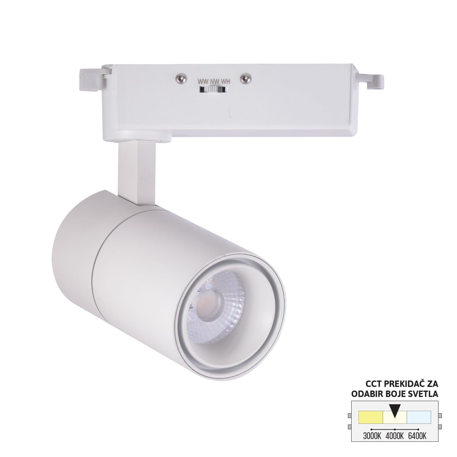 LED šinski reflektor TL08-20CCT WH