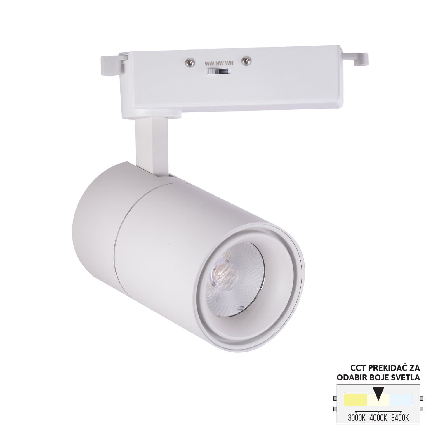 LED šinski reflektor TL08-30CCT WH