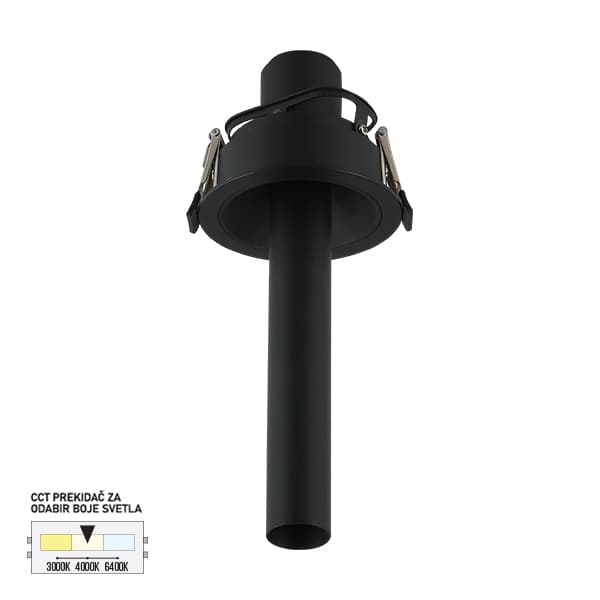 LED ugradna lampa LU-10-7 BK
