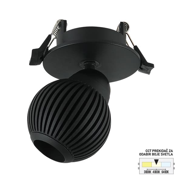 LED ugradna lampa LU-11-7 BK