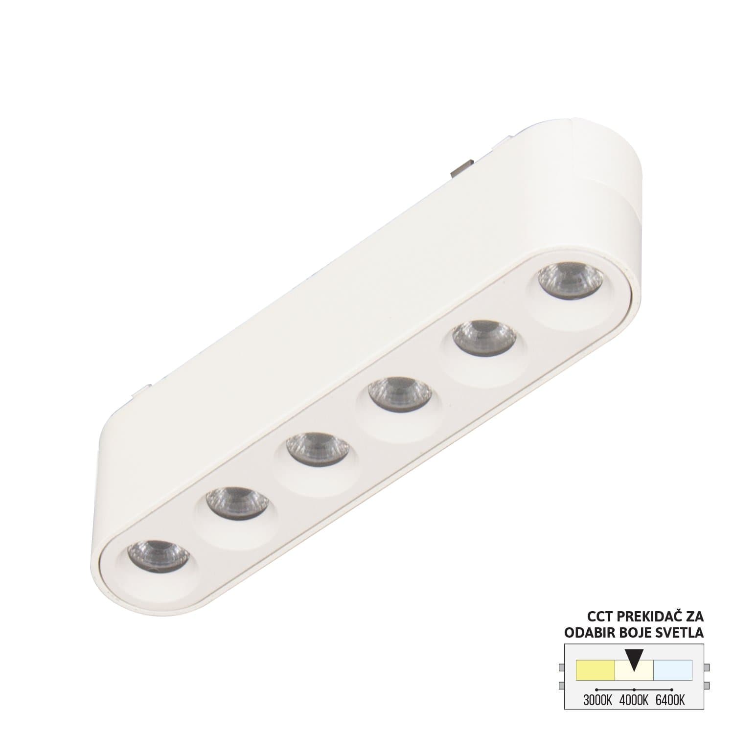 LED magnetna svetiljka CCT ULTRA SLIM FMS2001-6 WH