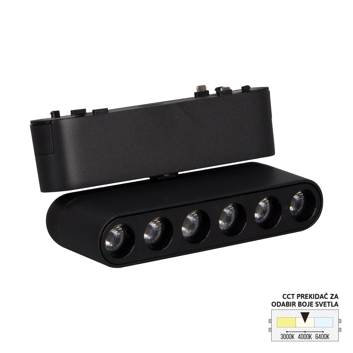 LED magnetna svetiljka CCT ULTRA SLIM FMS2101-6 BK