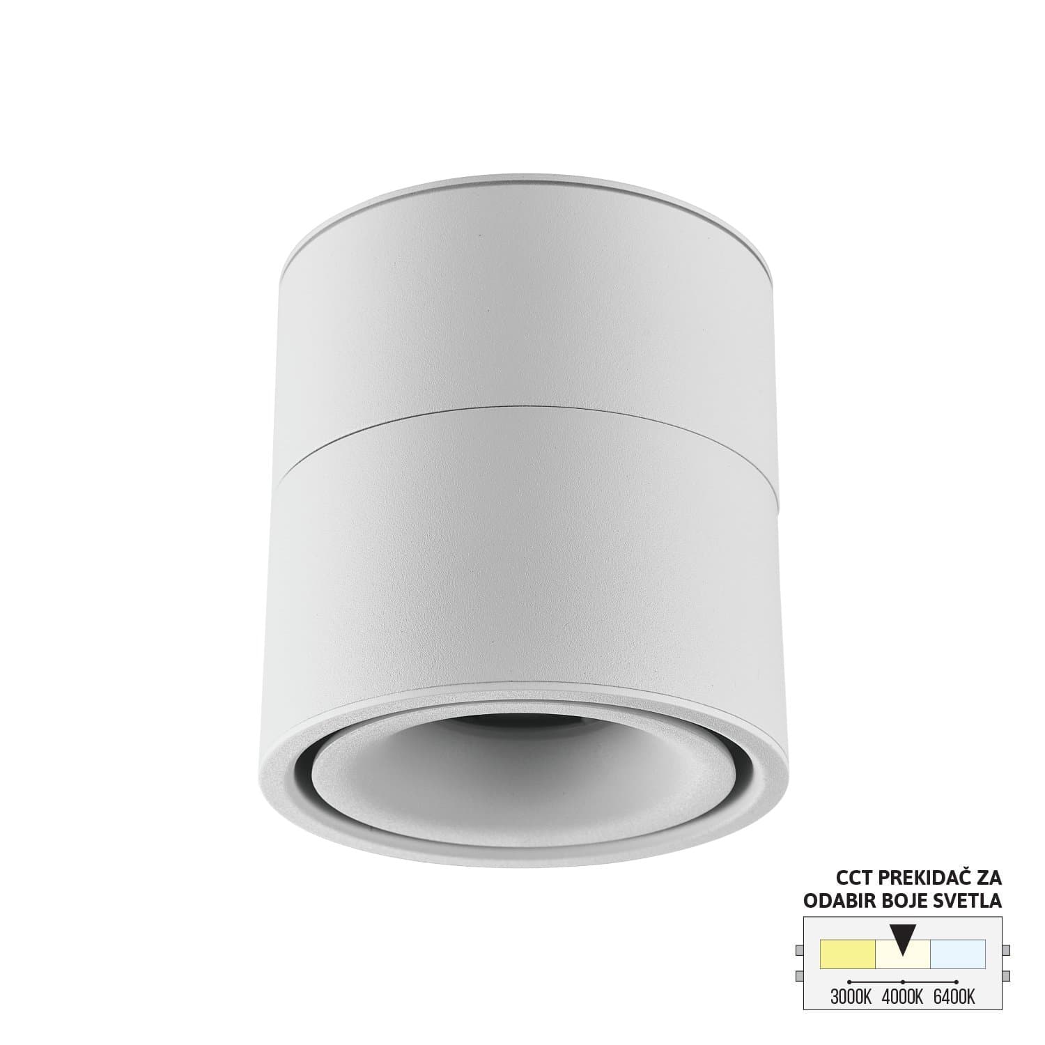 LED nadgradna lampa LN-07-9 CCT WH