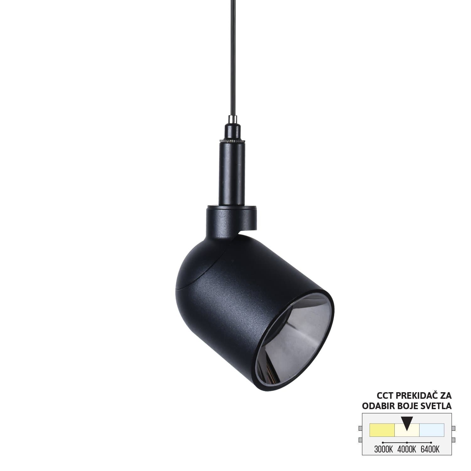 LED magnetna visilica CCT ULTRA SLIM FMS4002-7 BK