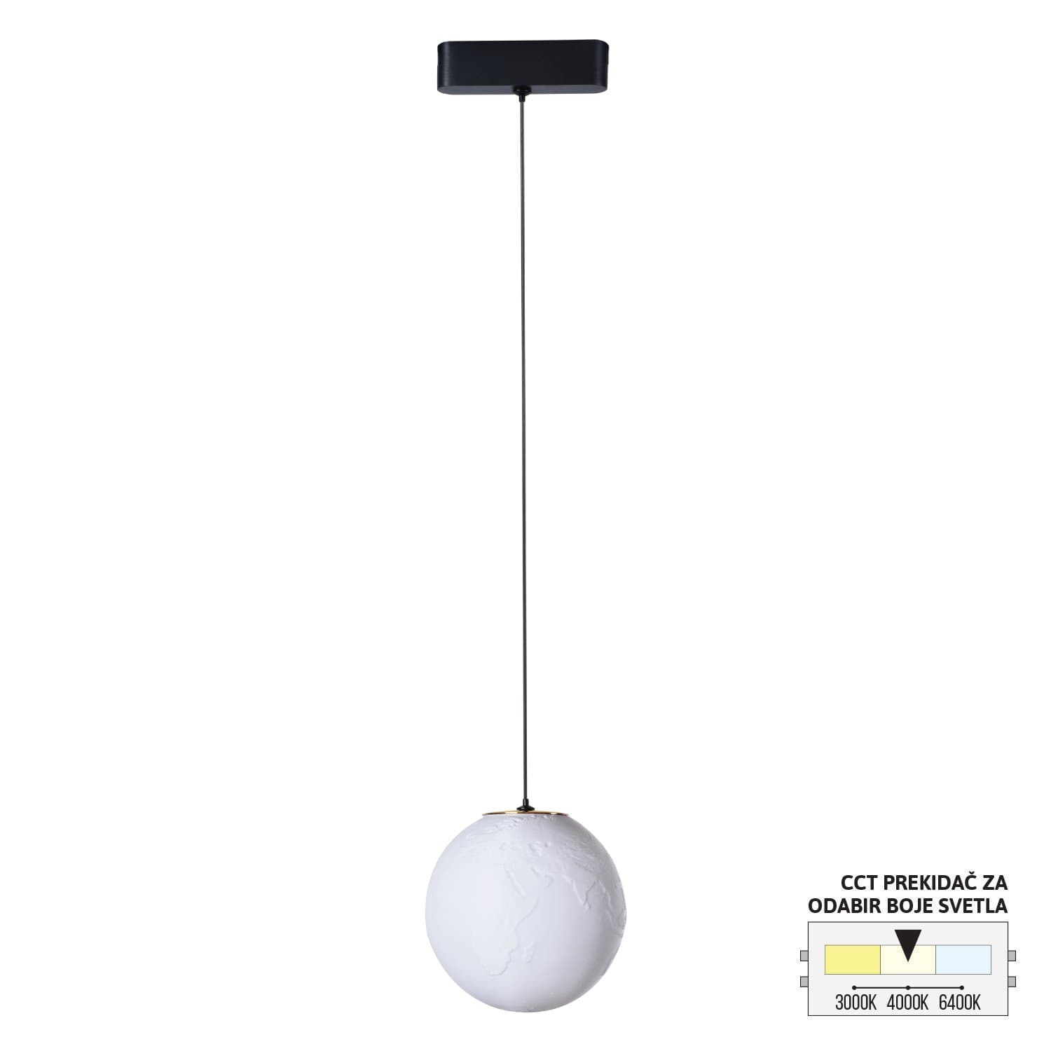 LED magnetna visilica CCT ULTRA SLIM FMS4003-7 BK