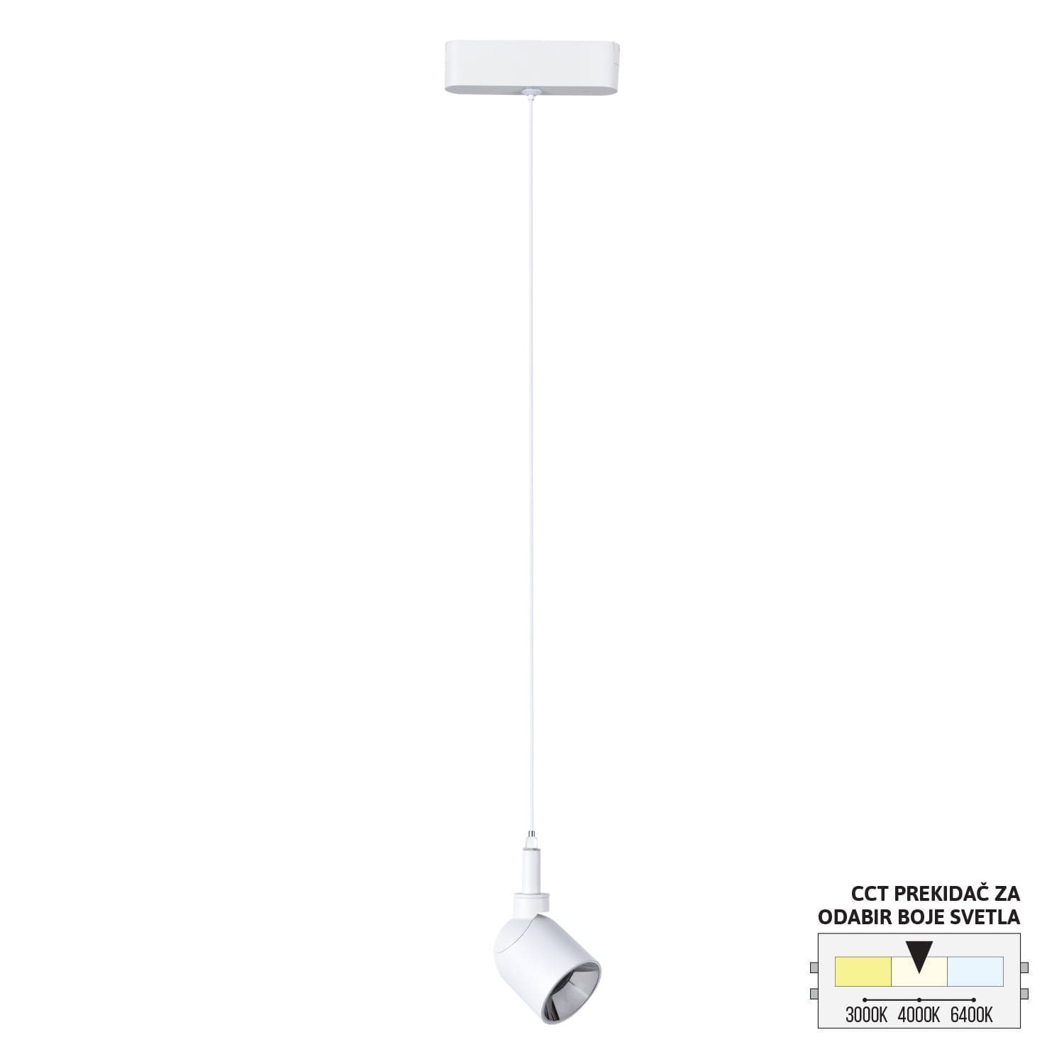 LED magnetna visilica CCT ULTRA SLIM FMS4002-7 WH