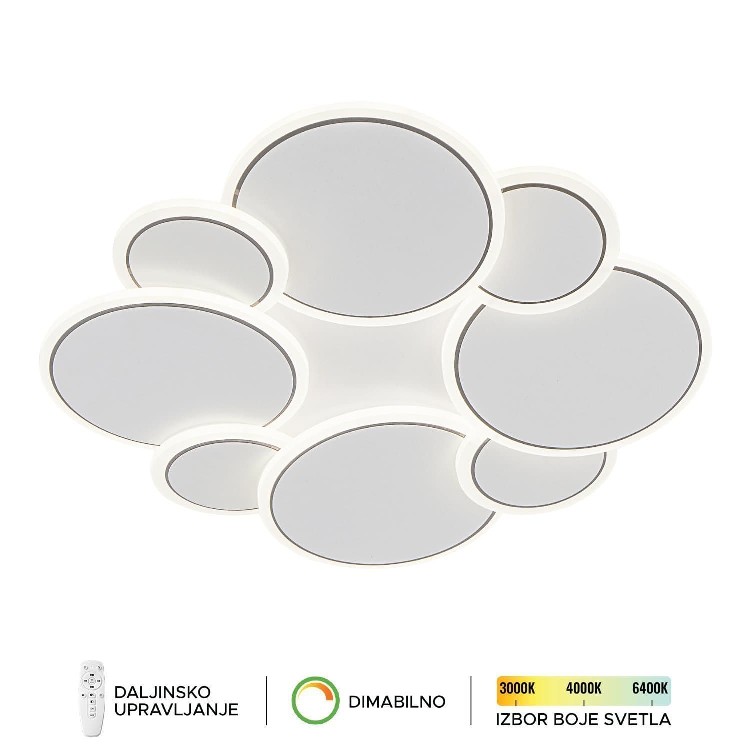 LED plafonska lampa F2092-68C WH