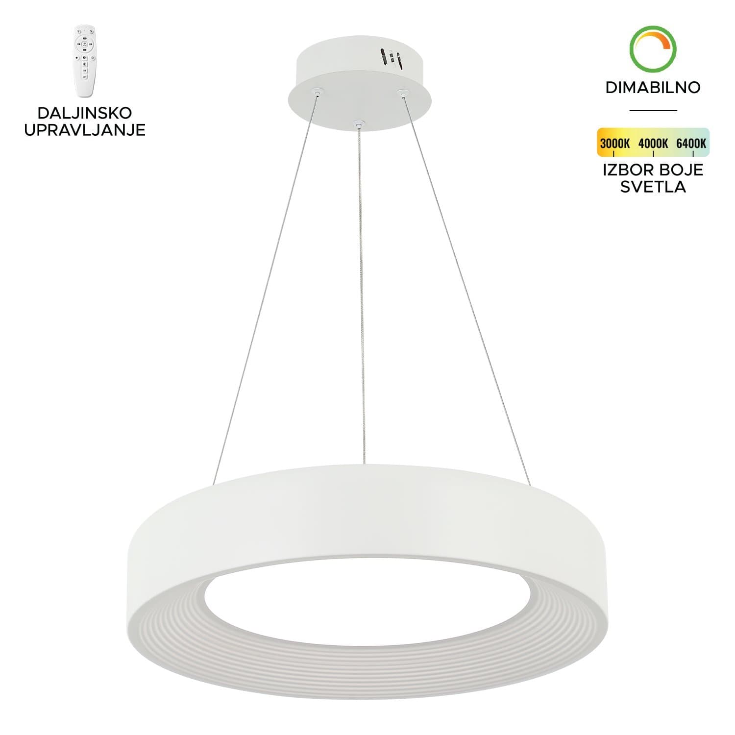 LED viseća lampa F2096-67V WH