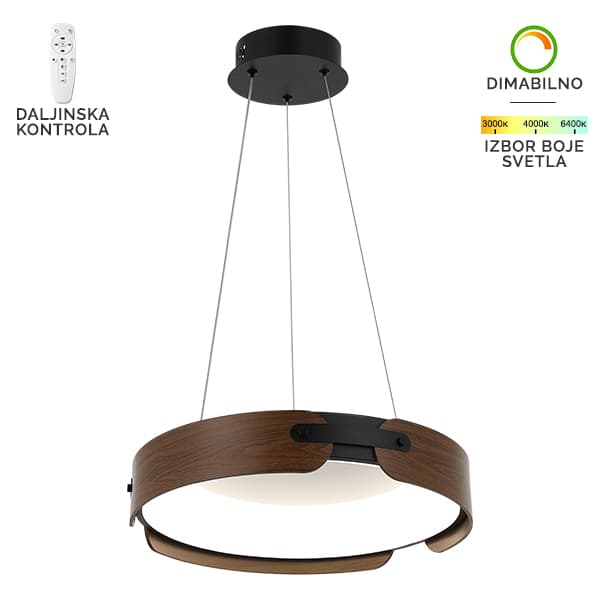 LED viseća lampa F2097-63V BK+DWD
