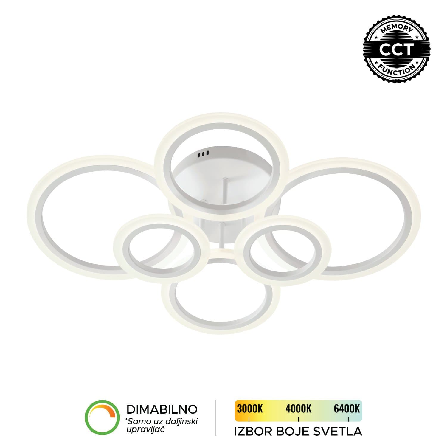 LED plafonska lampa F2083-64C WH