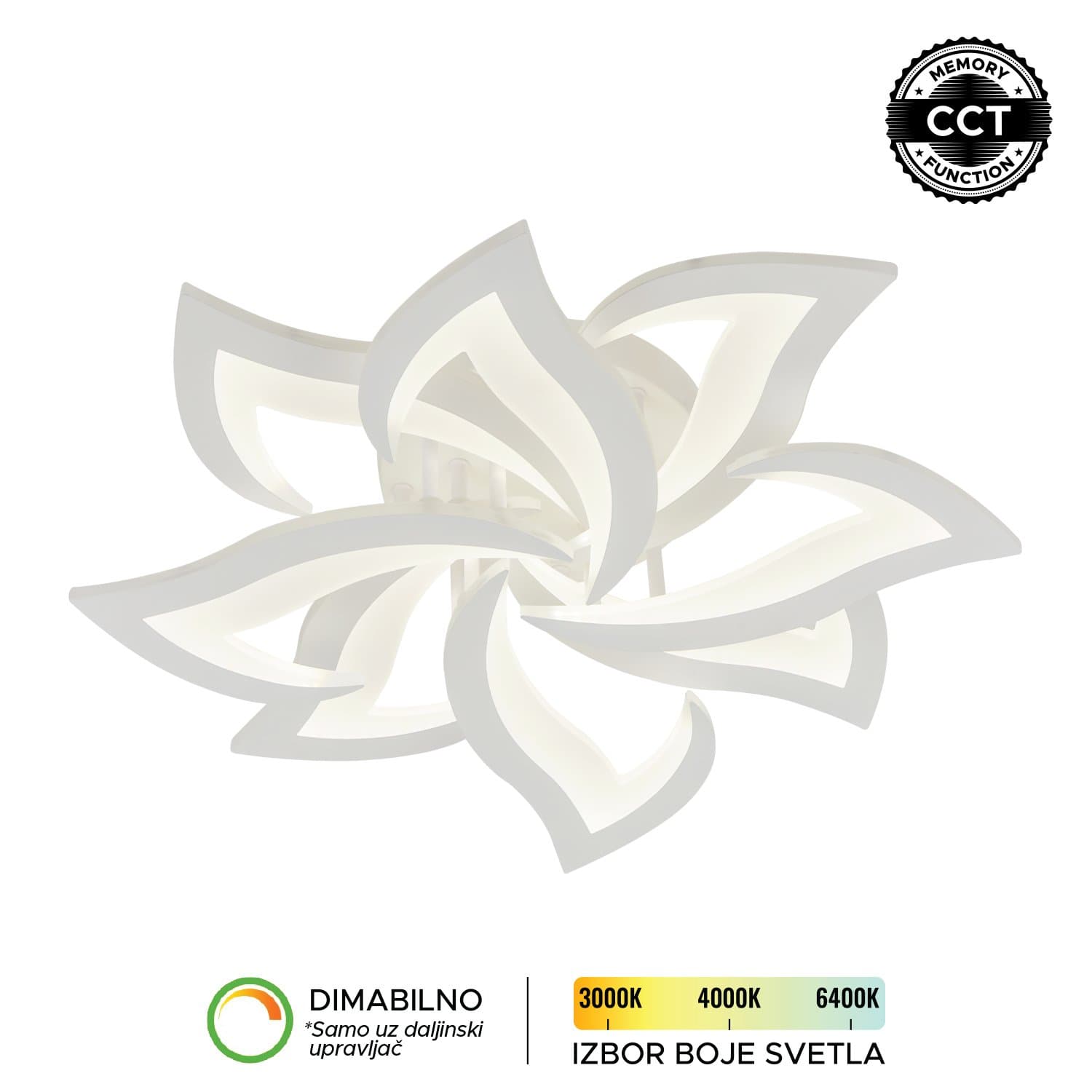 LED plafonska lampa F2089-64C WH