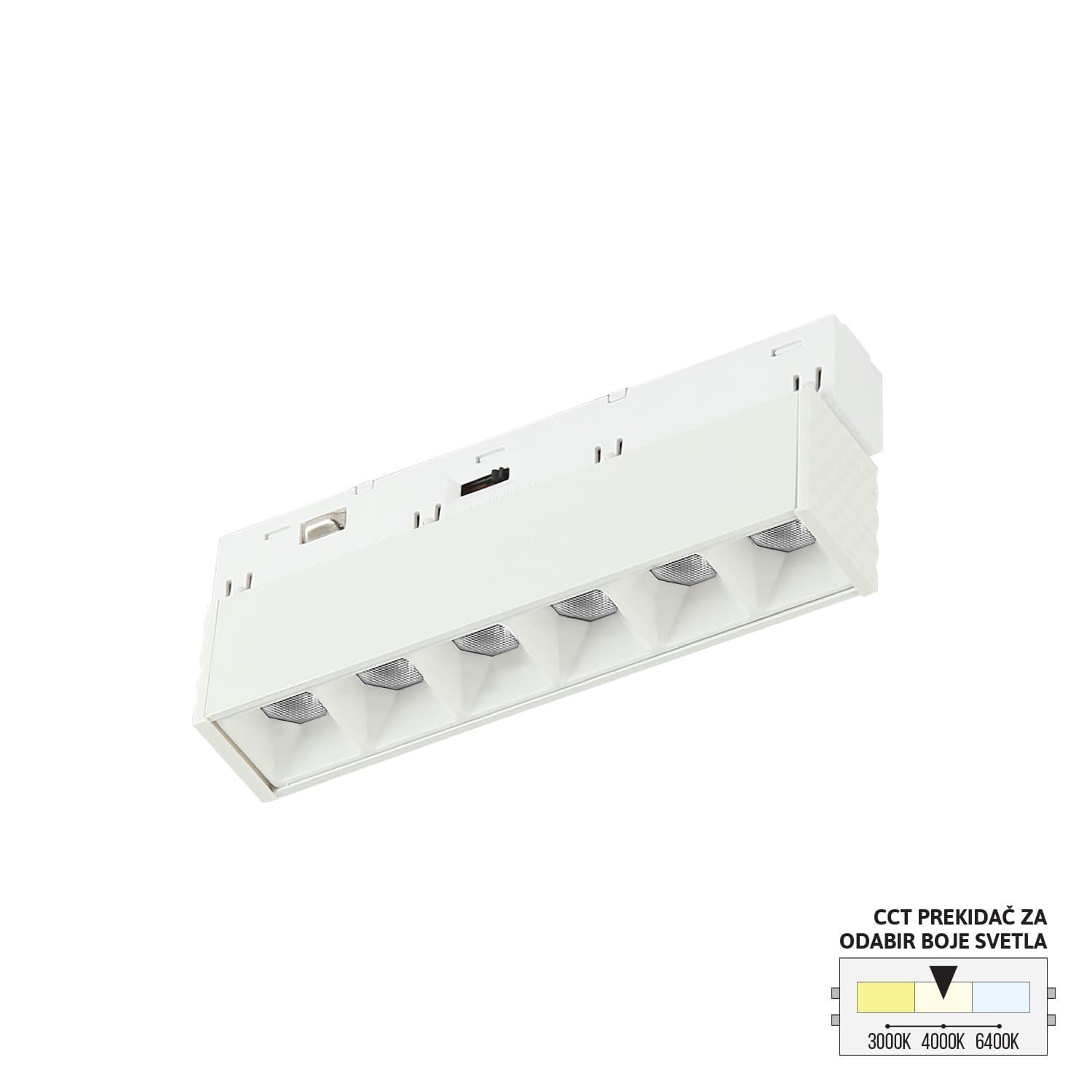 LED magnetna svetiljka CCT FM2001-6 WH