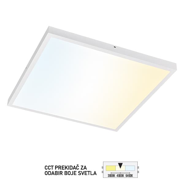 LED panel nadgradni 600x600 LPA-08-50S CCT