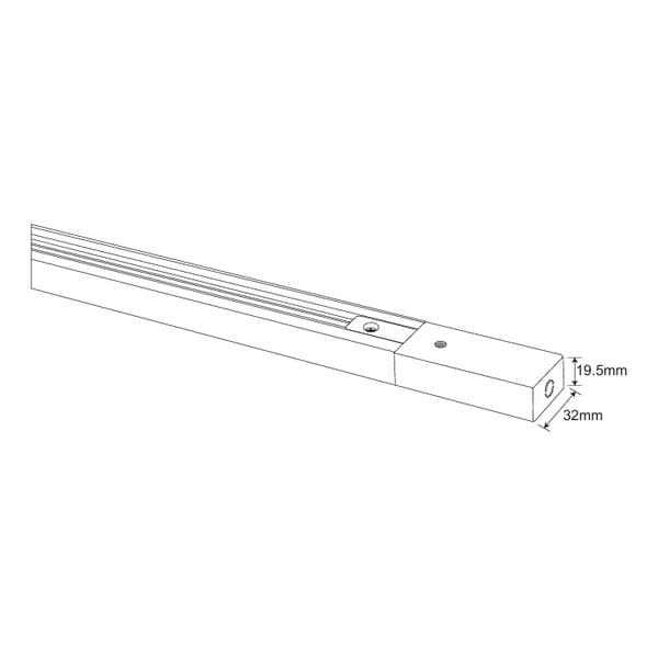Šina aluminijumska 2m TLT02-2