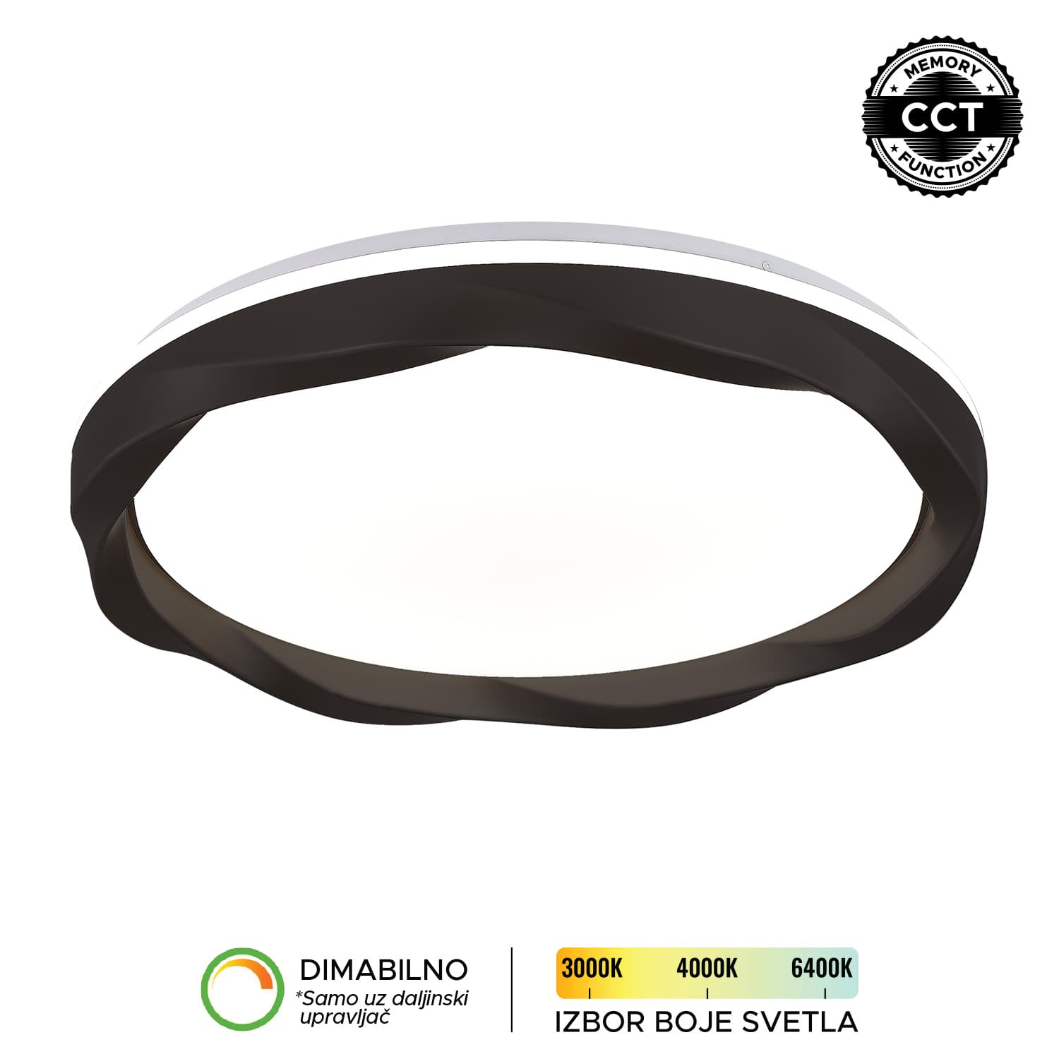 LED plafonjera LP-421-54R BK