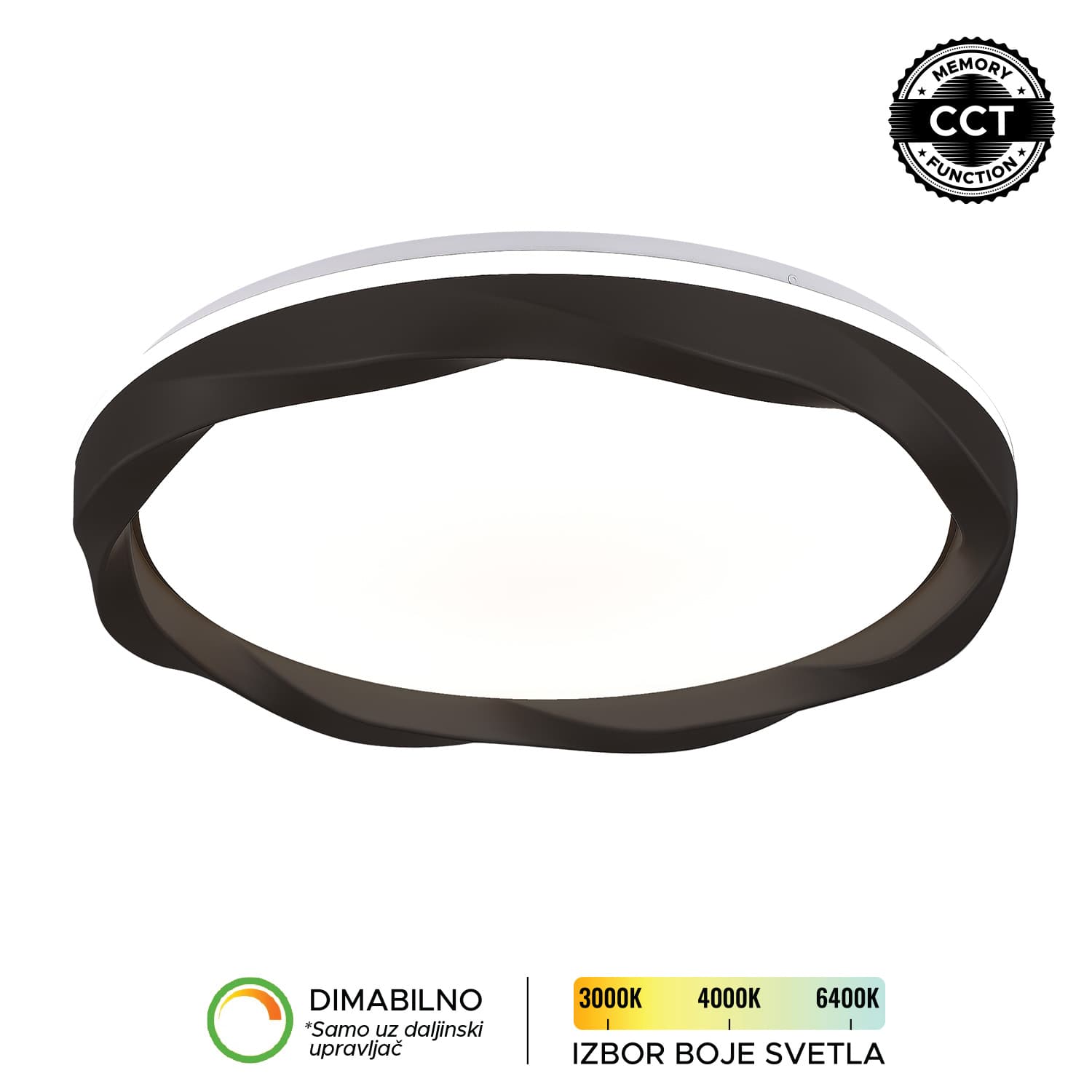 LED plafonjera LP-421-70R BK
