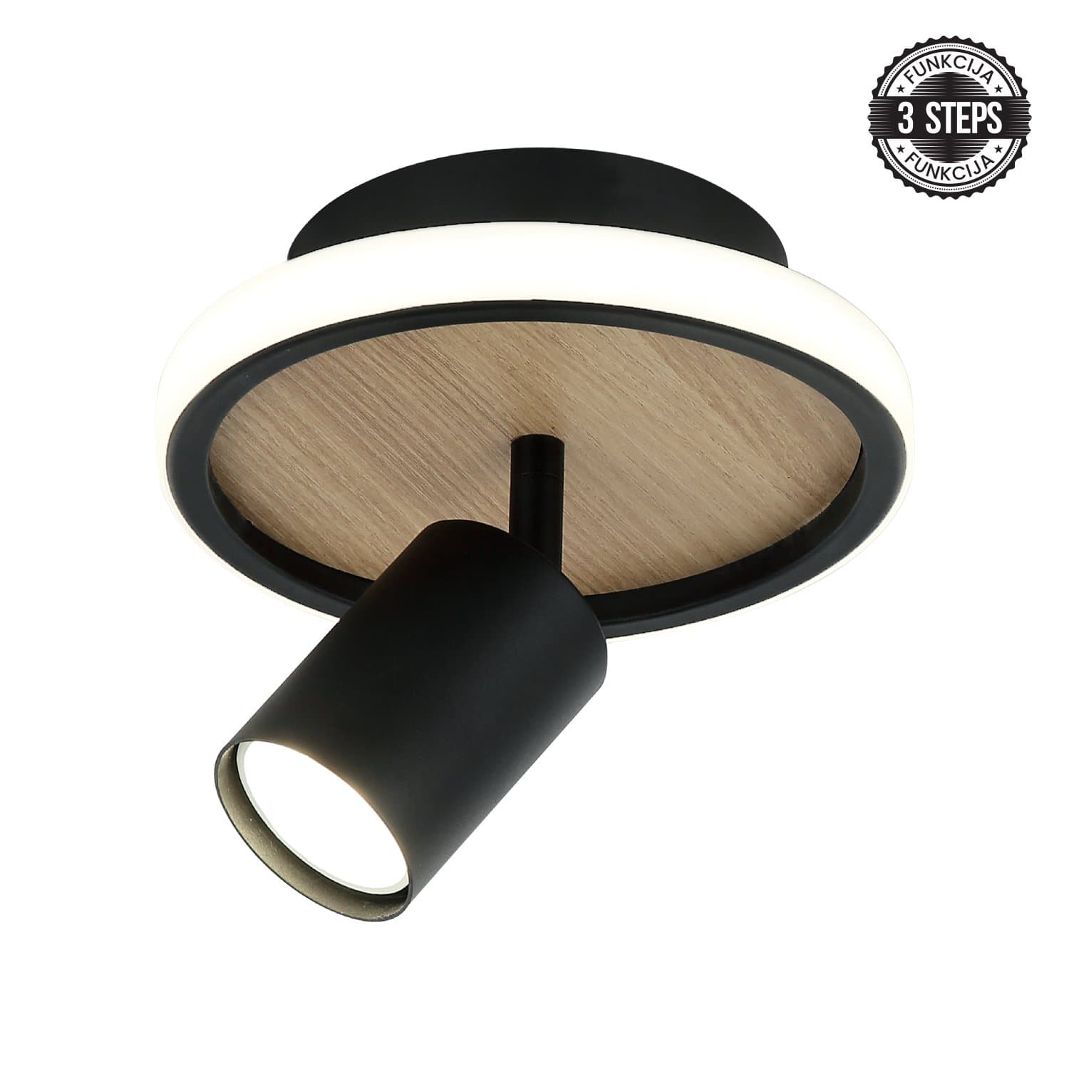 LED plafonska lampa FG150-1 BK+WD - LED plafonjere i plafonske lampe