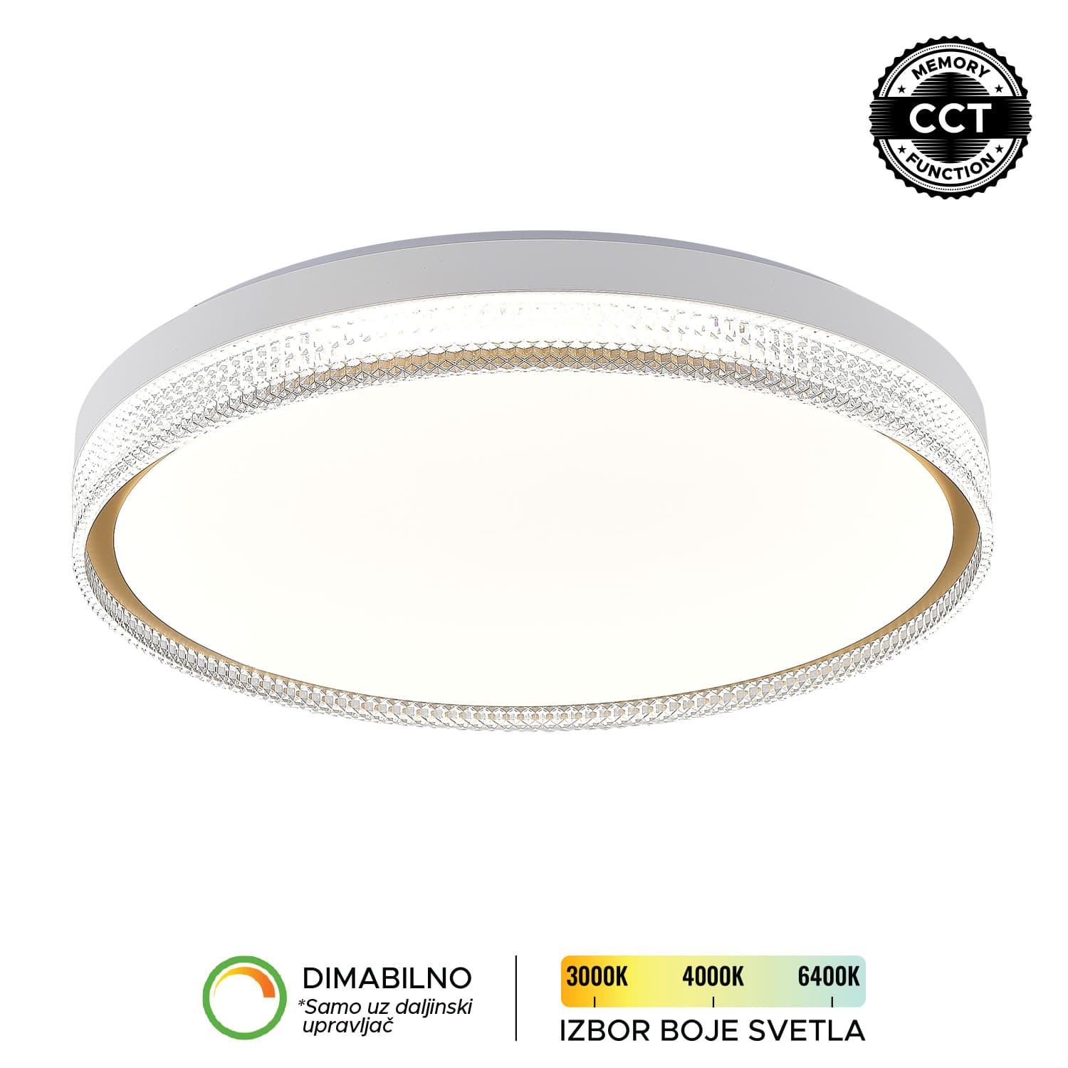 LED plafonjera LP-415-70R WH+SG - LED plafonjere i plafonske lampe