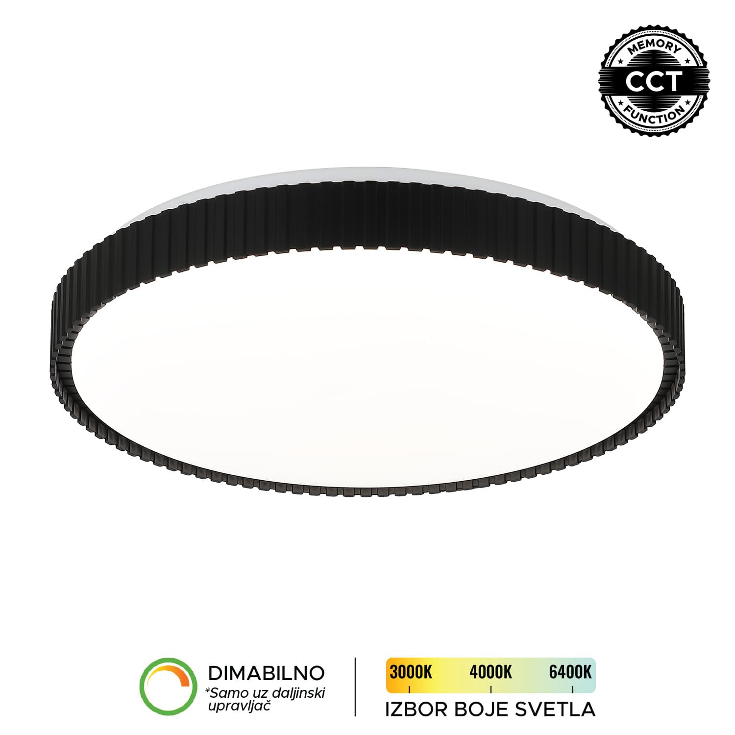 LED plafonjera LP-423-86R BK - LED plafonjere i plafonske lampe