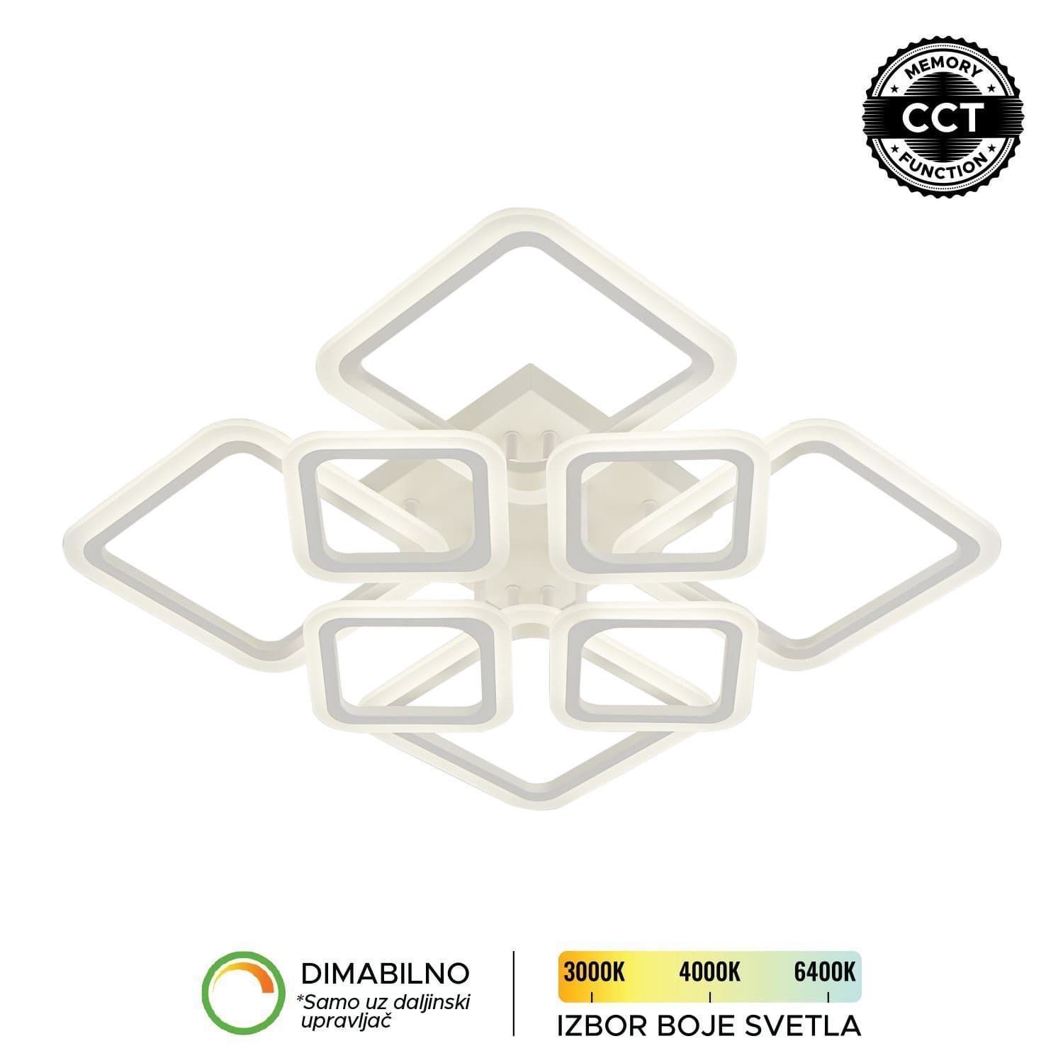 LED plafonska lampa F2082-110C WH - LED plafonjere i plafonske lampe