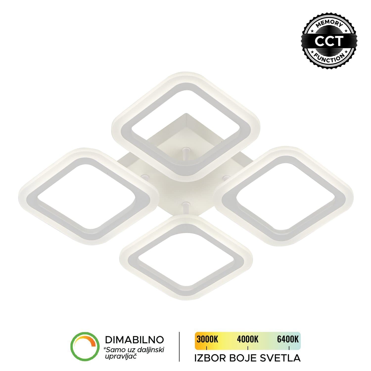 LED plafonska lampa F2082-45C WH - LED plafonjere i plafonske lampe