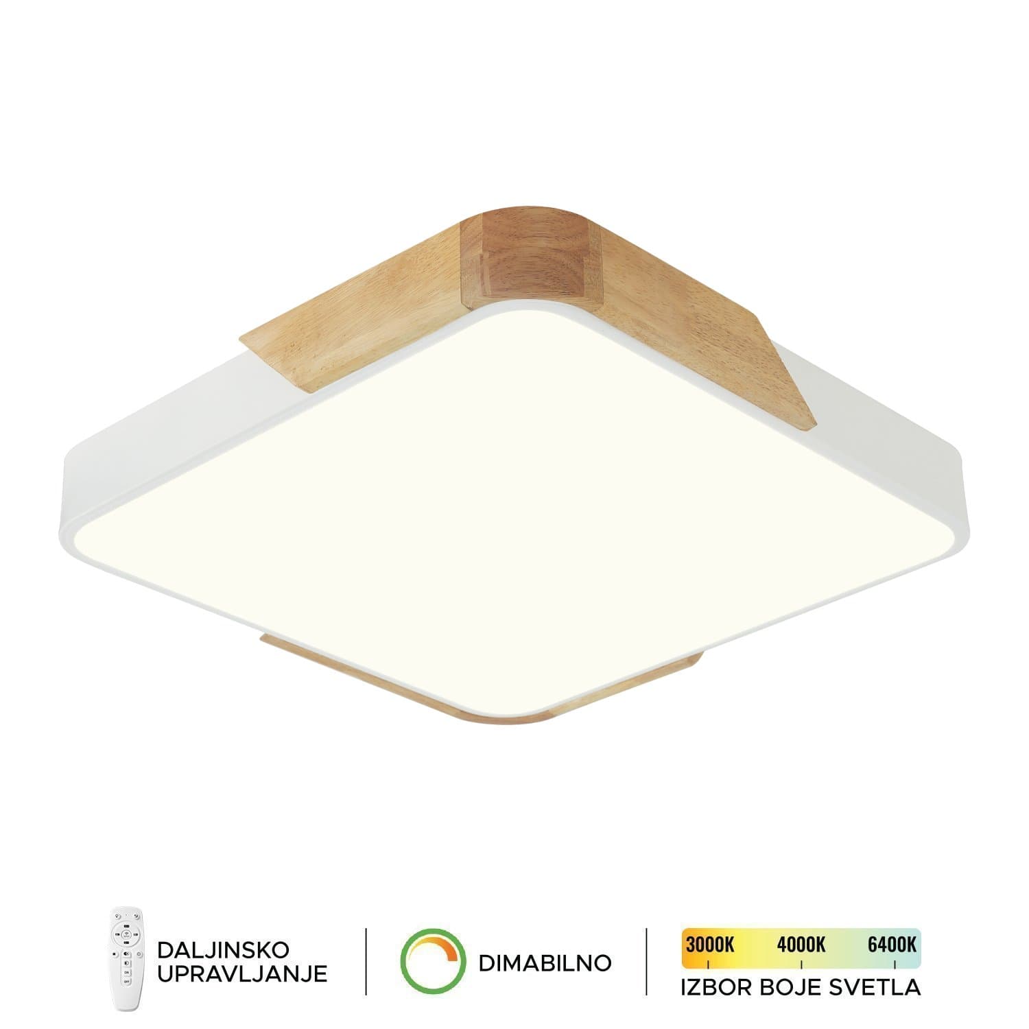 Plafonska lampa F2812-30C WH+WD