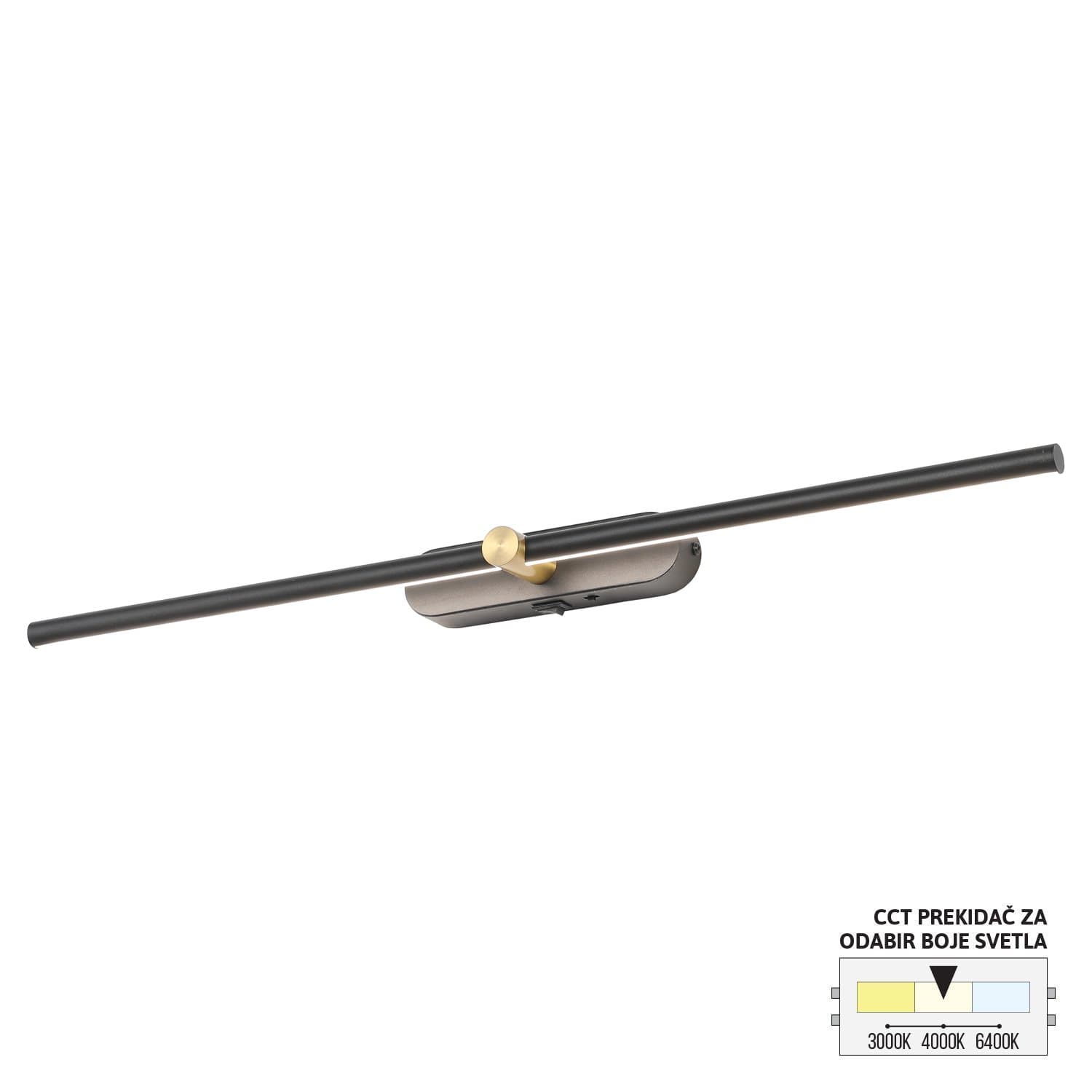 LED zidna lampa LZ009-12 BK+SG