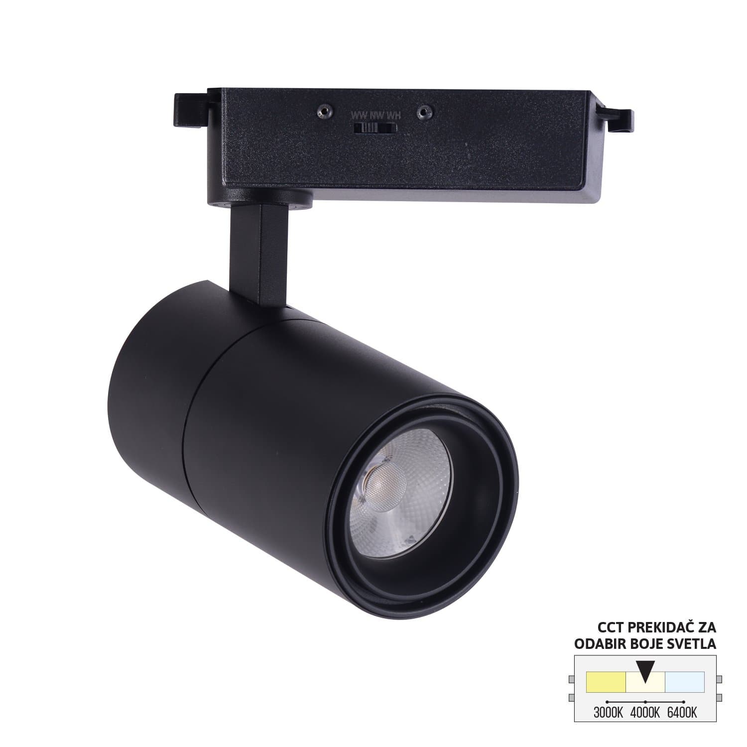 LED šinski reflektor TL08-30CCT BK