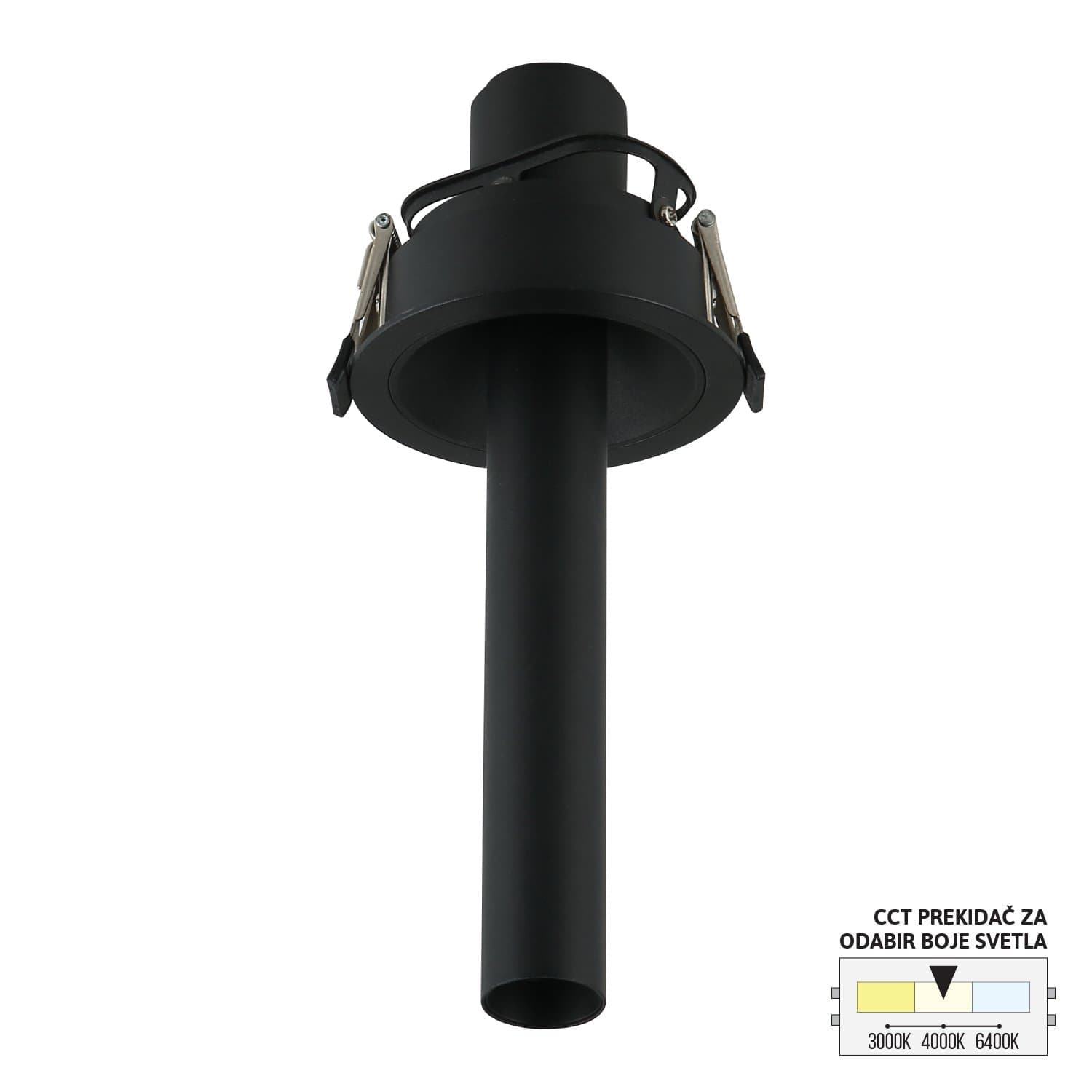 LED ugradna lampa LU-10-7 BK