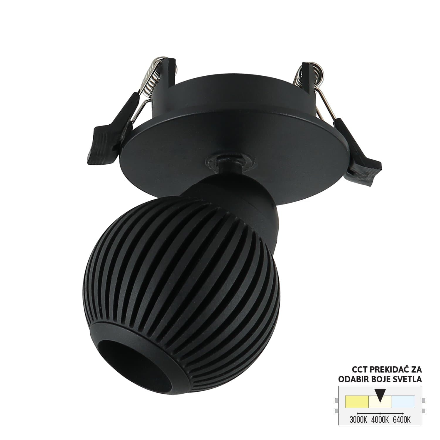 LED ugradna lampa LU-11-7 BK
