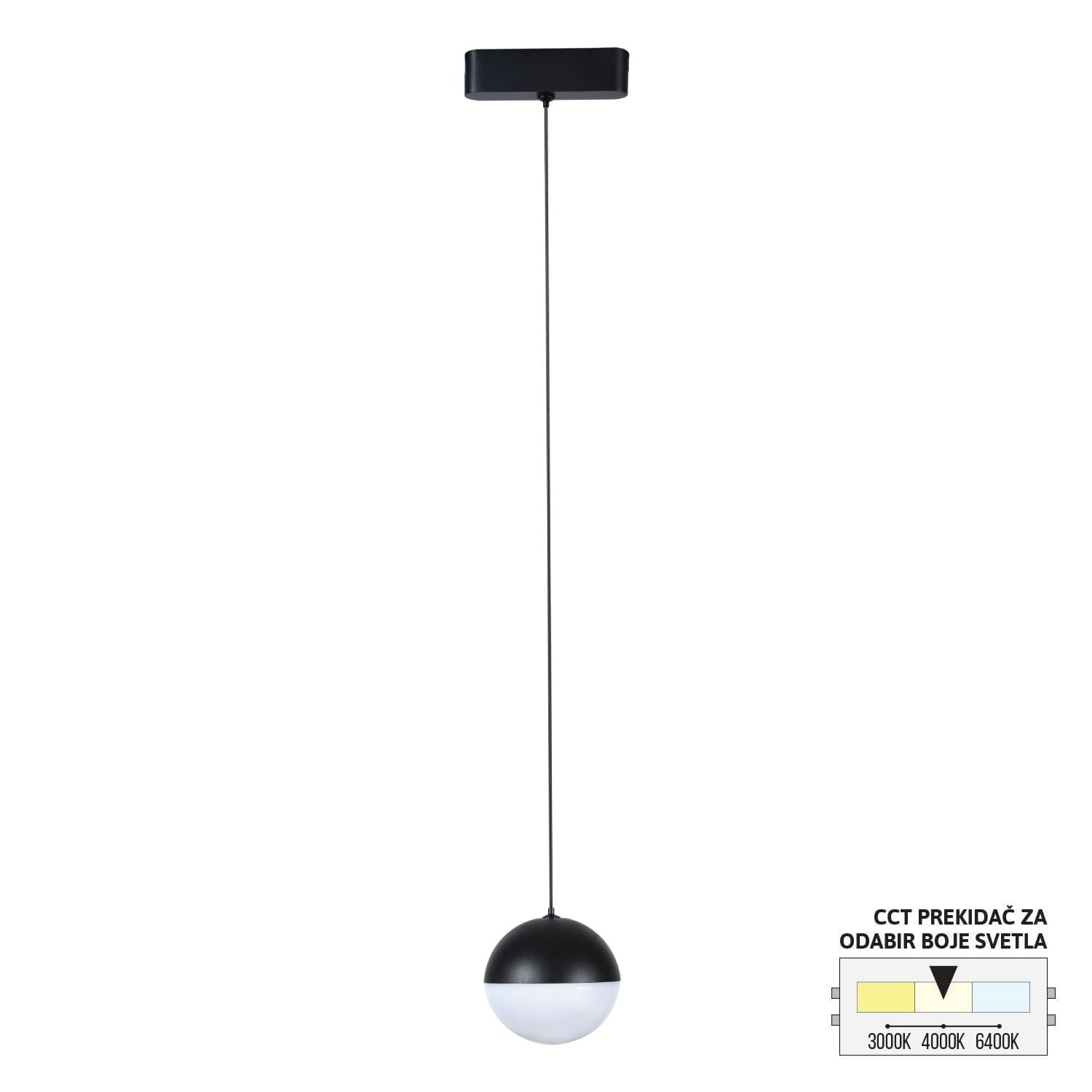 LED magnetna visilica CCT ULTRA SLIM FMS4004-7 BK
