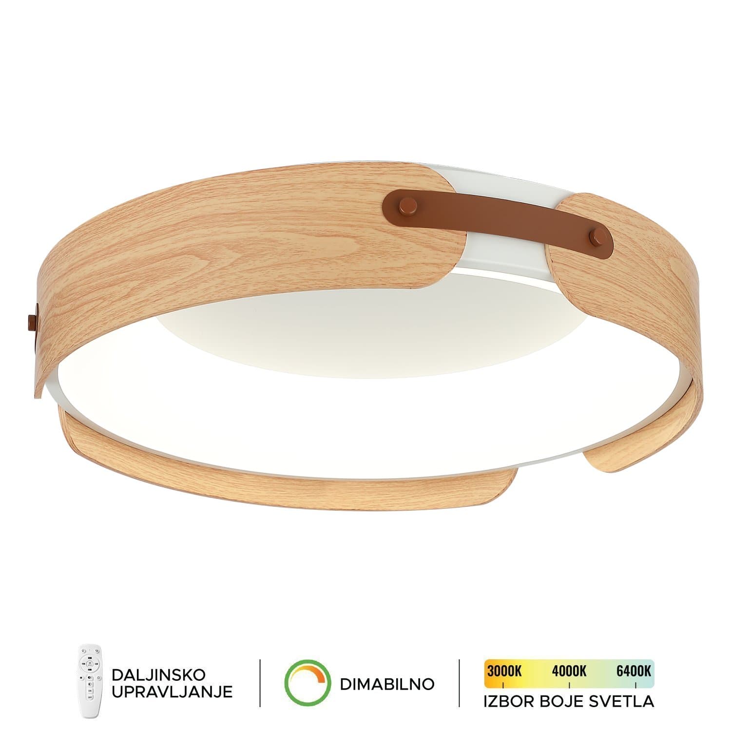 LED plafonska lampa F2097-75C WH+WD